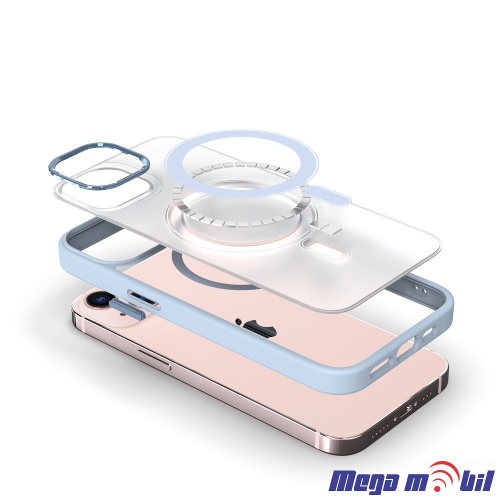 Futrola iPhone 13 Magsafe Acrylic light blue.